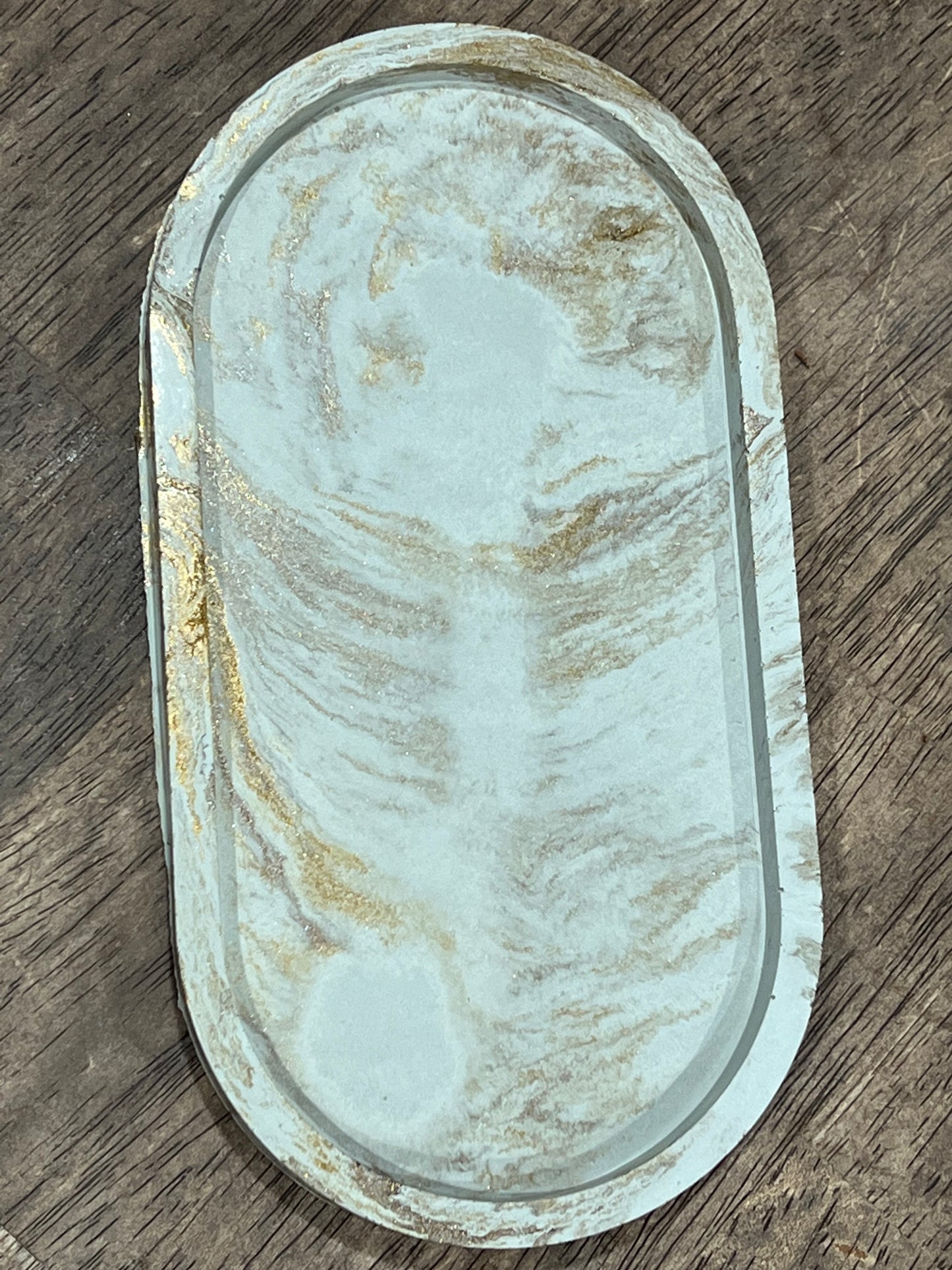 Concrete Oval Tray