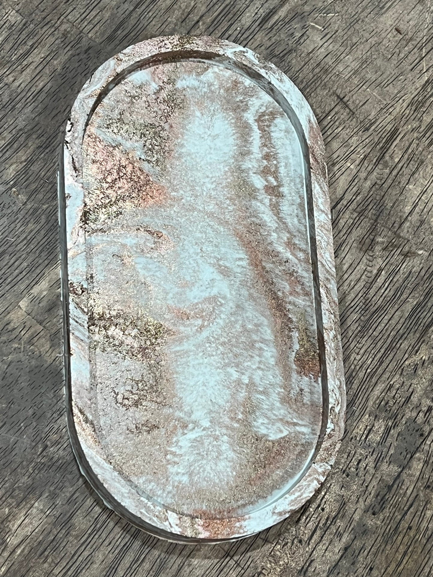 Concrete Oval Tray